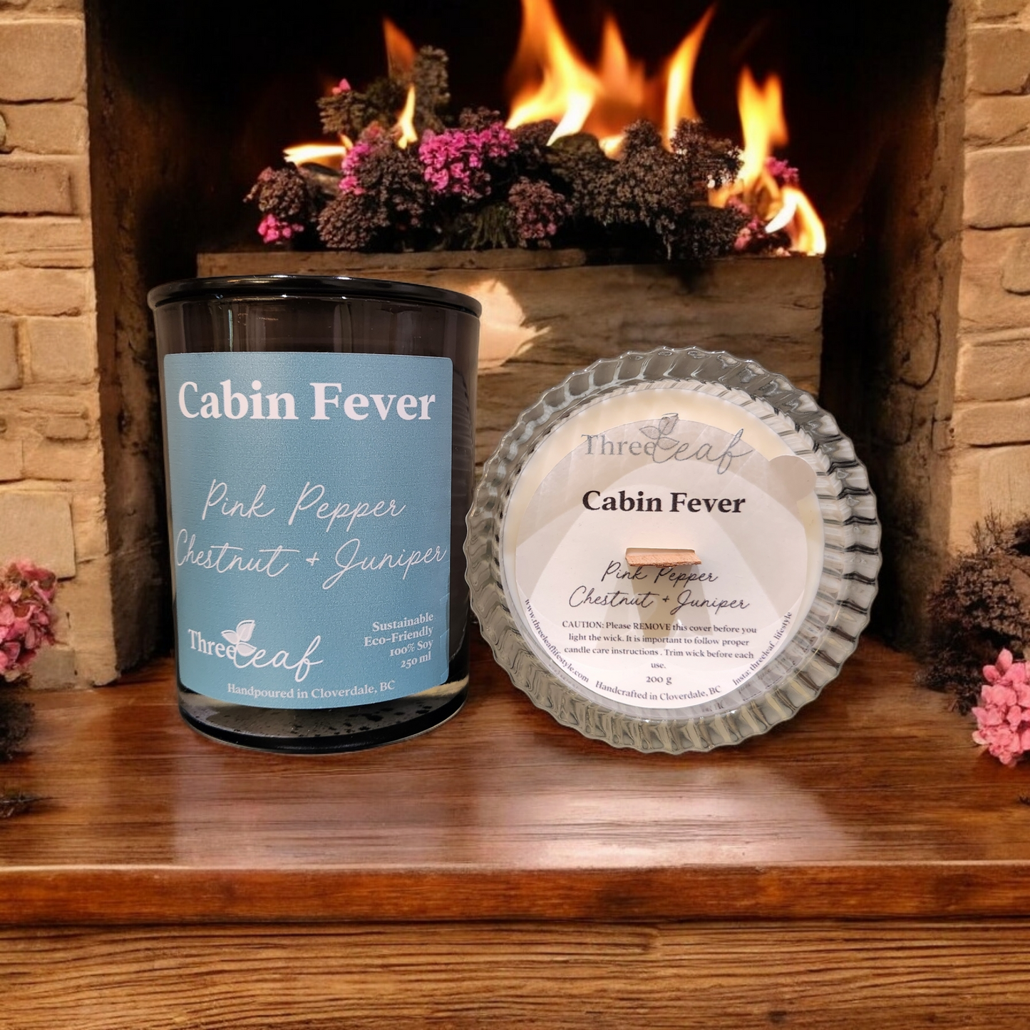 “Cabin Fever” Pink Pepper Chestnut + Juniper